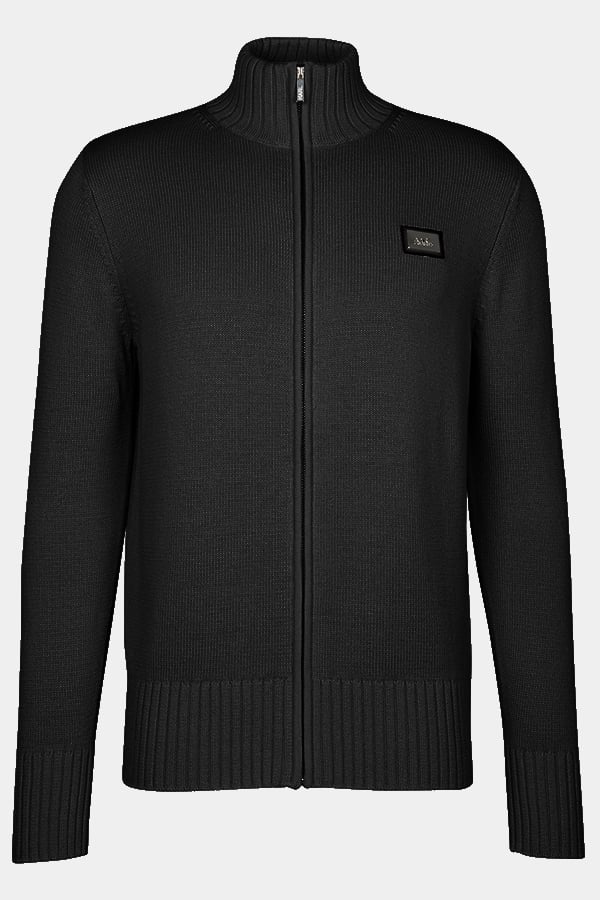 ΠΛΕΚΤΗ ΖΑΚΕΤΑ KARL LAGERFELD - 990 ΜΑΥΡΟ